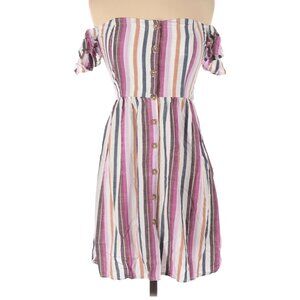Aeropostale Purple Striped Dress